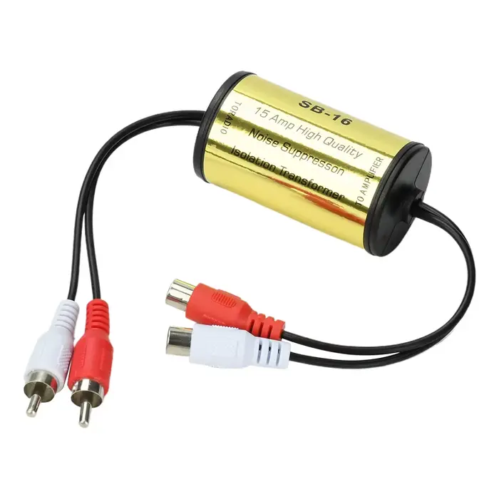 Filtre anti-bruit audio, suppresseur de boucle de masse, isolateur de boucle de masse pour connexion