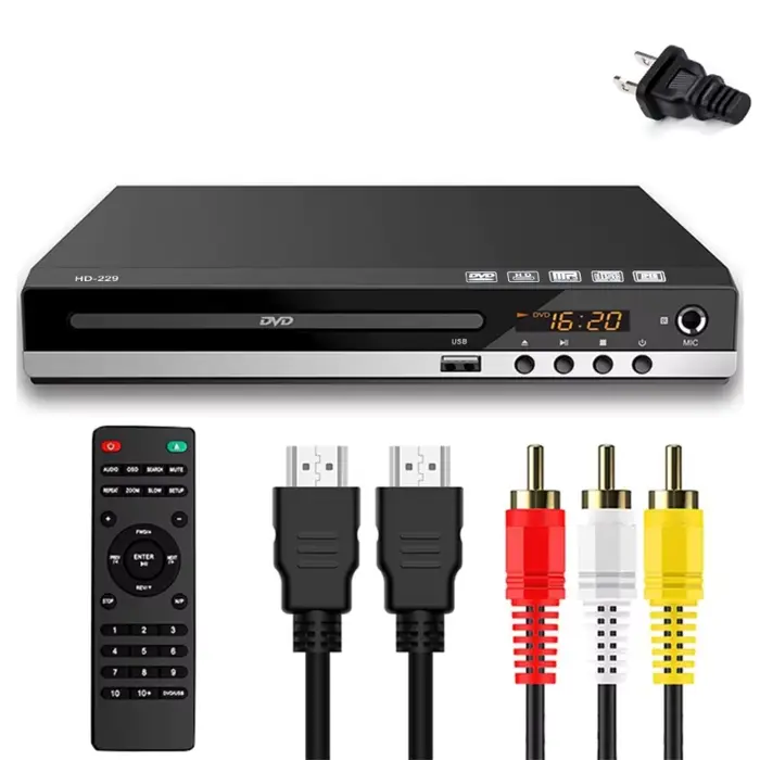 Accueil Lecteur DVD compatible HDMI Full High-Definition 1080P Digital EVD-Disc Player Support DVD SVCD CD-RW VCD