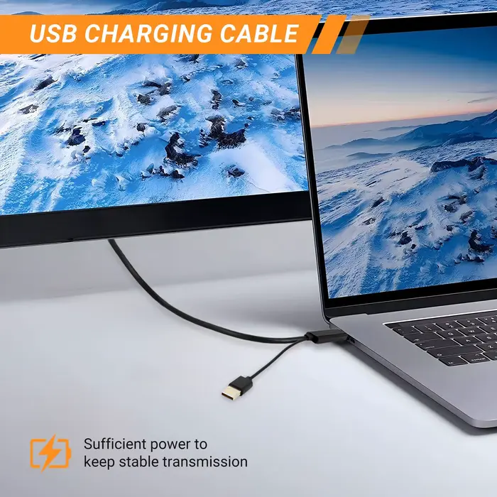 Adaptateur HDMI vers Mini DP 4K 60Hz avec alimentation USB