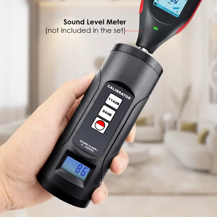 Calibrateur de son professionnel de classe 1, 94dB/114dB pour microphones 1/2" et 1", niveau sonore 