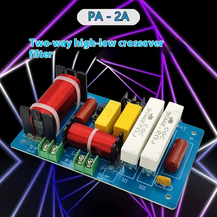 PA-2A diviseur de fréquence de haut-parleur Audio 2 voies Tweeter filtre croisé de basse amplificate