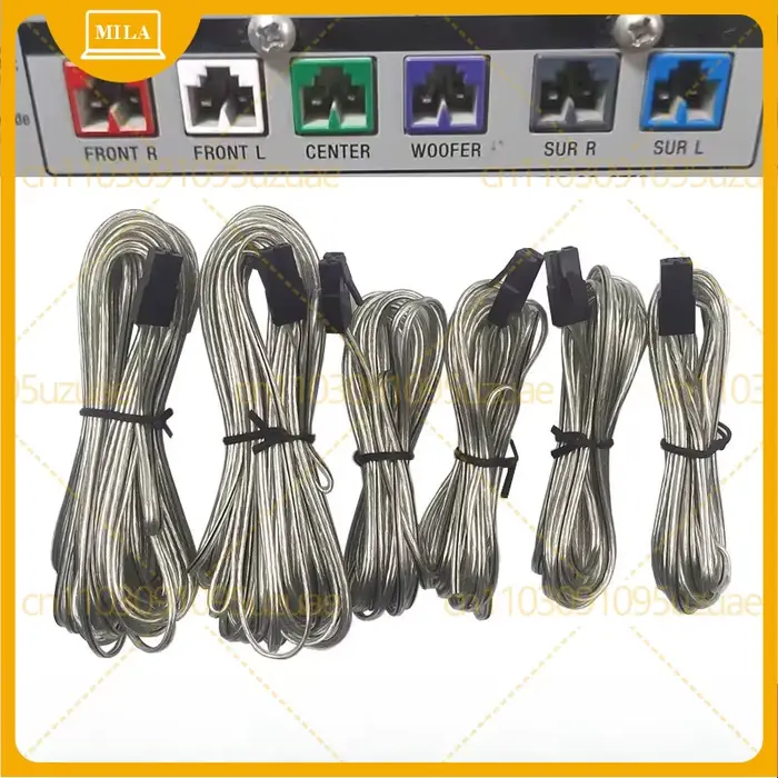 Câble audio pour home cinéma, ancien modèle, câble de connexion pour amplificateur et haut-parleur, 