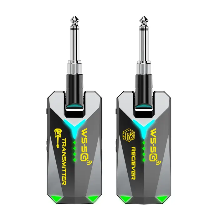Système audio sans fil JAMJUM 5.8G avec prise audio 6.35/3.5mm, batterie rechargeable, cadeau de Noë