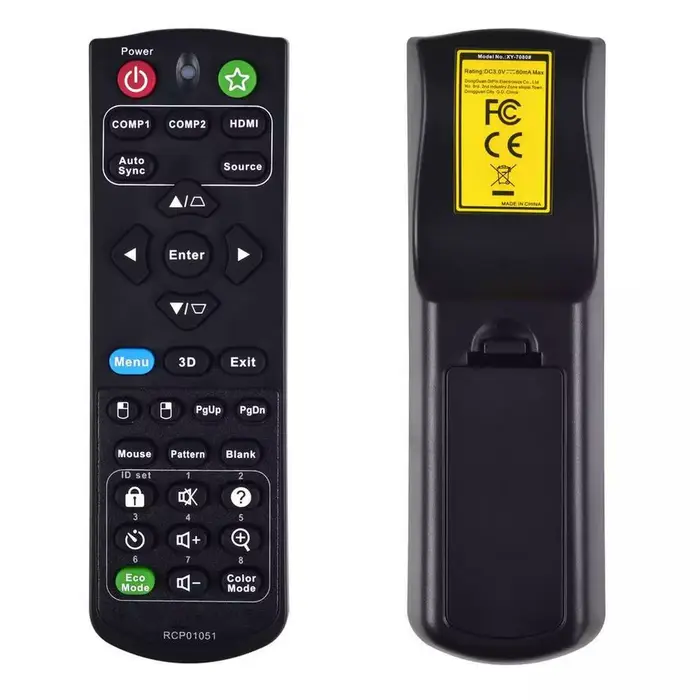 Télécommande de remplacement pour projecteur Viewsonic PJD5250 PJD5151 PJD5153 PJD5150 PJD5155 PJD5253 PJD5255 XY-7080