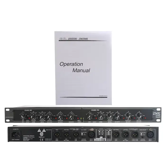 GOOERMI 234XL équipement Audio professionnel 2/3 voies stéréo 4/- voies Crossover Equlation vente en