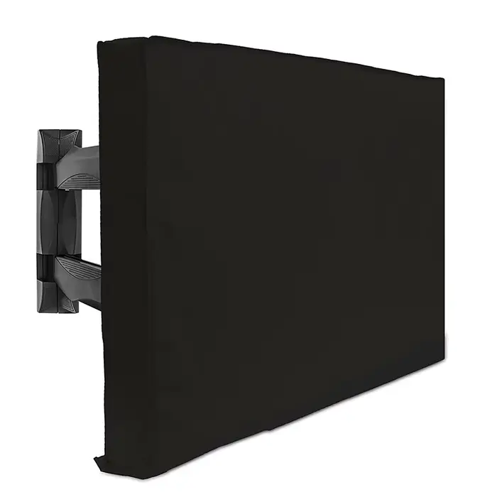 Housse de protection pour téléviseur extérieur résistante aux intempéries et à la poussière, beige, 