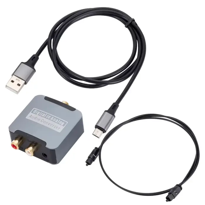 Convertisseur Audio numérique-analogique DAC optique SPDIF Toslink entrée coaxiale vers L/R RCA pris