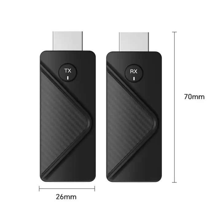 Émetteur et récepteur HDMI sans fil 1080P, portée jusqu'à 50 mètres, pour ordinateur portable, monit