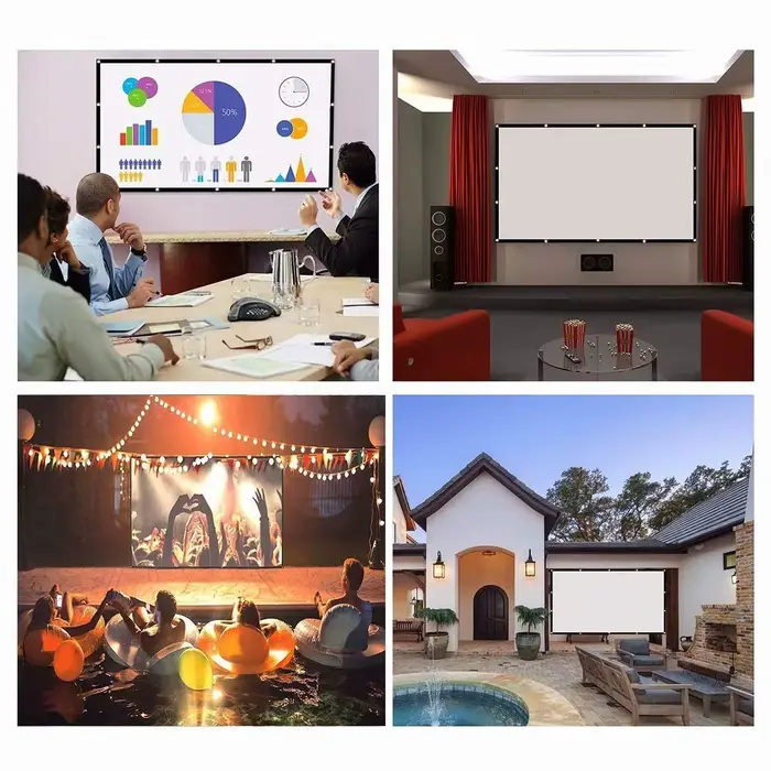 Écran de projection pliable simple de 60