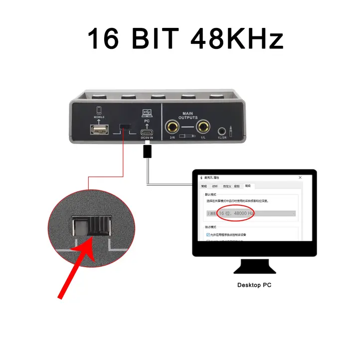 TEYUN effets écho 2 entrées Interface Audio PC enregistrement en Studio pour guitare électrique carte son externe 48V Podcast en direct Q-16