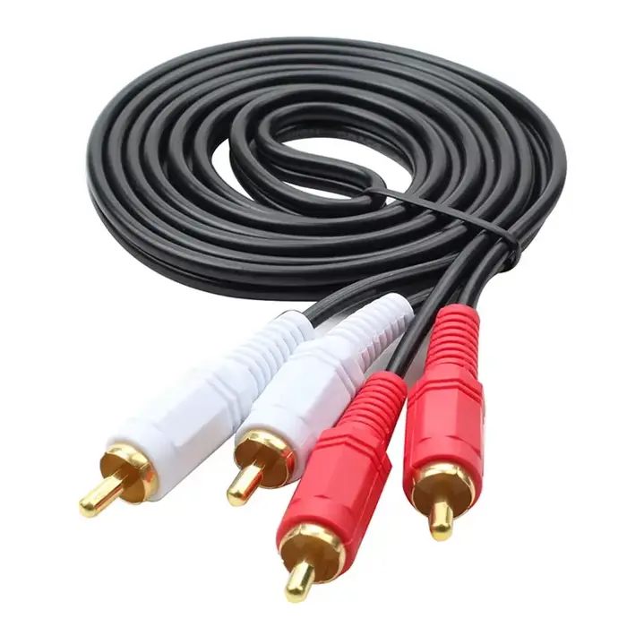 Câble Audio-vidéo 2RCA mâle à 2 RCA mâle, câble séparateur Audio RCA pour DVD, son, boîtier TV plus 