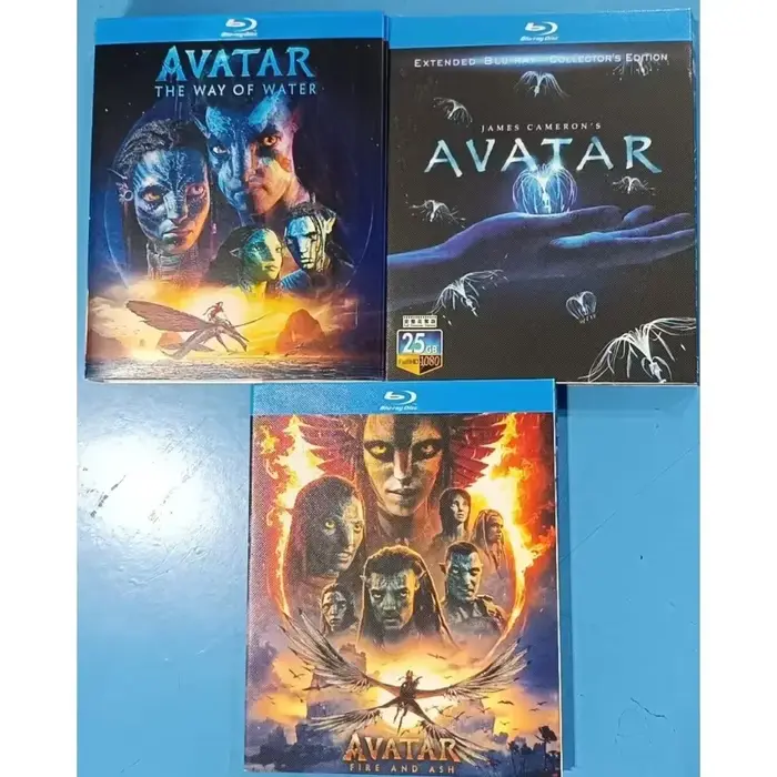 Trilogie de la série Avatar, disque Blu-ray 3D, audio : anglais