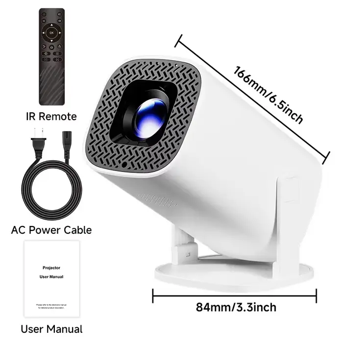Projecteur de cinéma maison P30PRO, Android 11, WIFI 6, 720P natif, avec haut-parleurs, cinéma porta