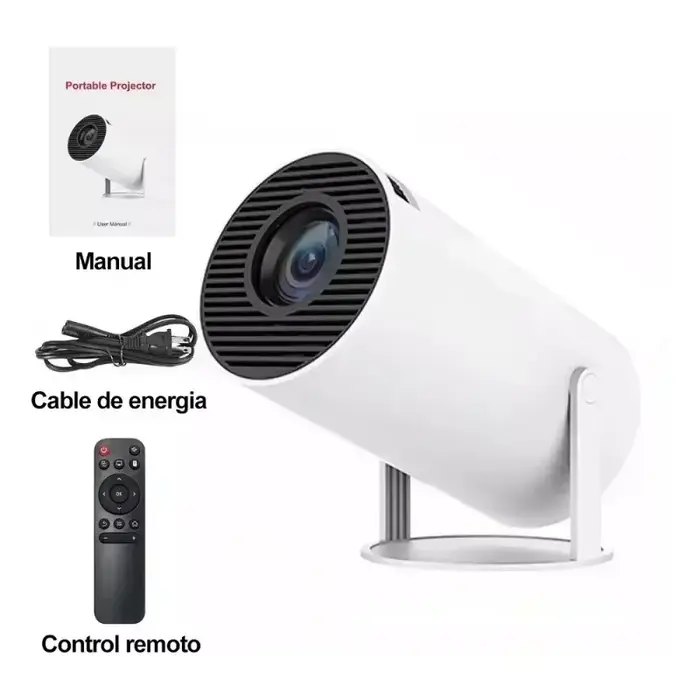 Projecteur de maison intelligente 1080P HDR10 4K pris en charge Mini projecteur Portable WiFi Blueto