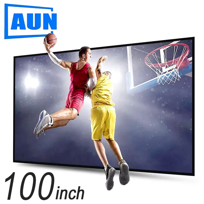 100 pouces Anti lumière projecteur écran tissu réfléchissant Home cinéma Portable ALR écran 4K 1080P
