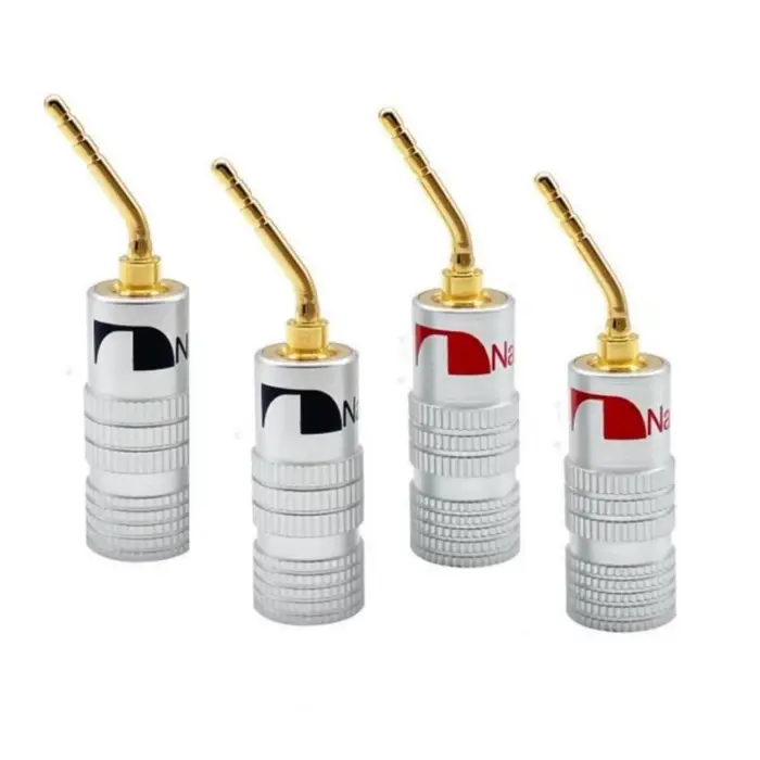 Connecteurs de câbles pour haut-parleurs/amplificateurs, 4 pièces, connecteurs banane Hi-Fi 2mm, con