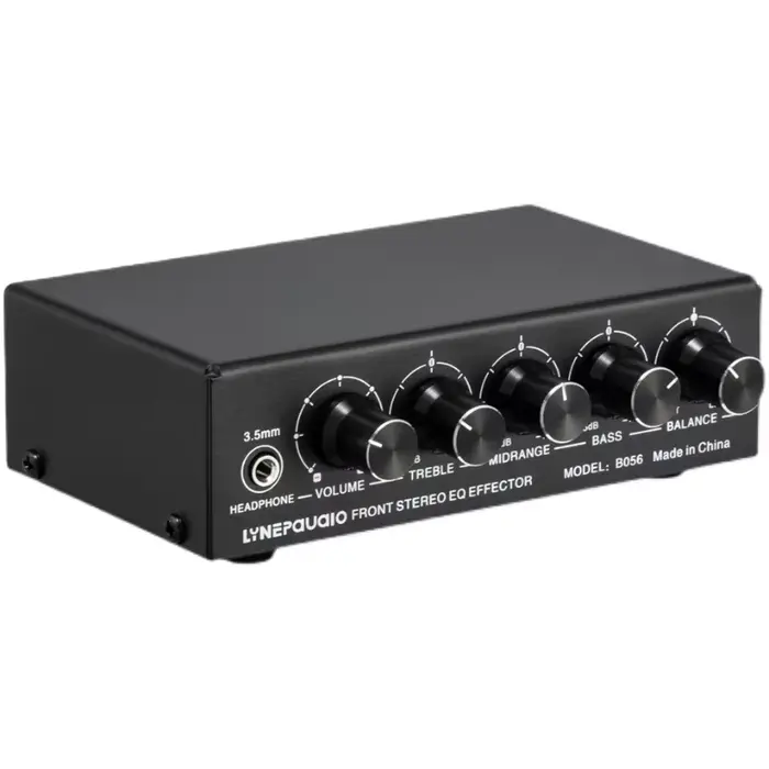 Amplificateur pré-stéréo, effecteur audio à réglage haut/moyen/basse, prend en charge 3 mélangeurs, 