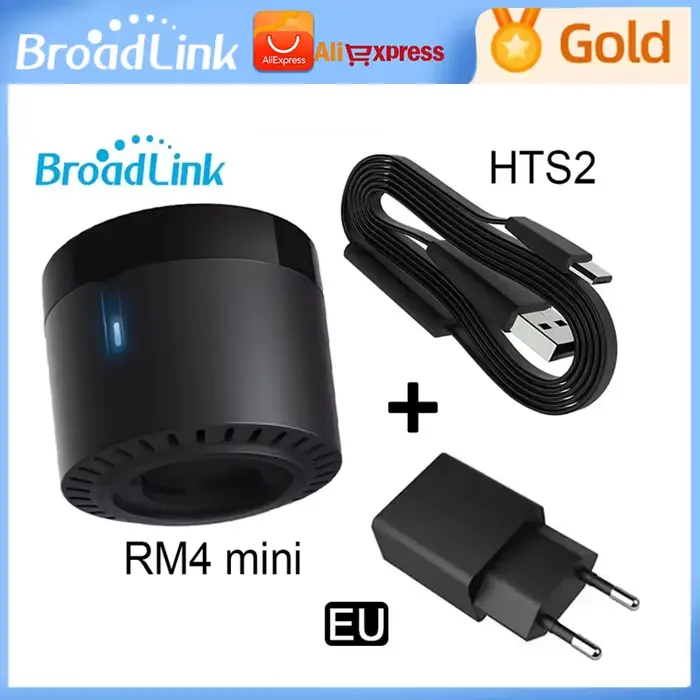 Télécommande IR intelligente BroadLink RM4 Mini avec capteur de température HTS2