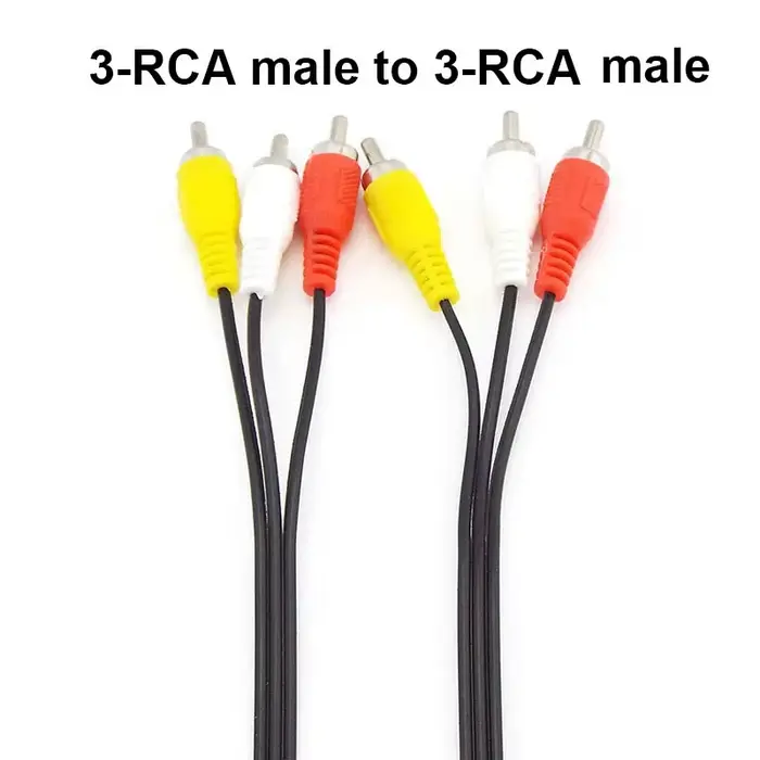 (1M 1.5M 3M) câble AV 3RCA vers 3RCA cordon AUDIO vidéo Composite TV DVD vidéo et stéréo 3 RCA vers 