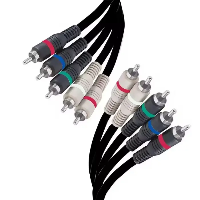 Câble vidéo et audio composant 5 RCA RVB Ypbpr avec audio pour DVD STB TV Box HDTV jusqu'à 1080 réso