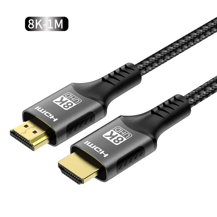 Câble HDMI 2.1 8K 48Gbps Ultra haute vitesse 60Hz 120Hz Câble HDMI 2.1 Compatible pour PC, PS5, TV e