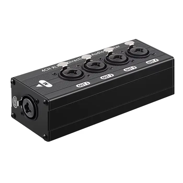 Répartiteur audio équilibré XLR 1x4 sans alimentation