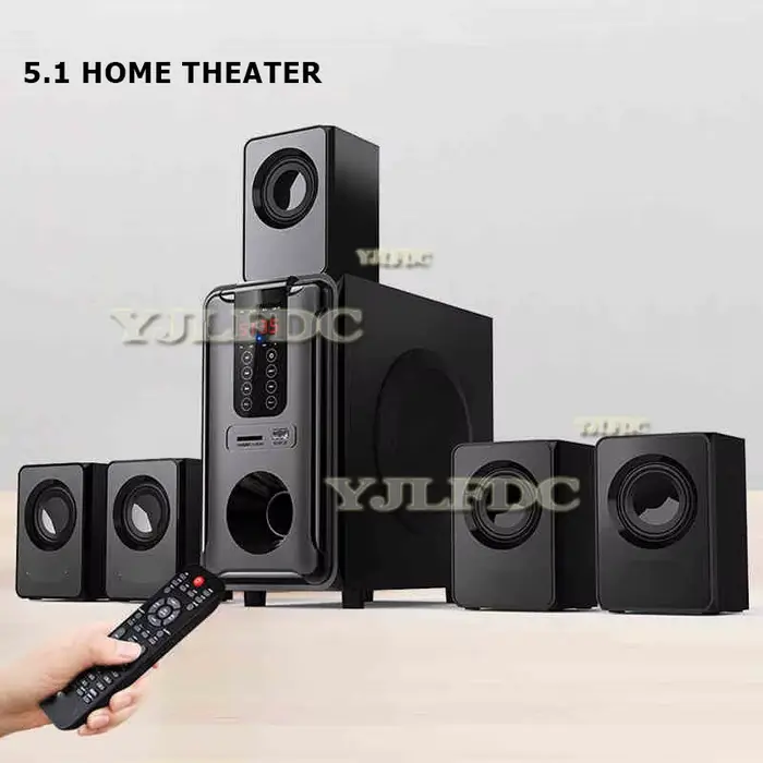 Caisson de basses Surround 3D 5.1 canaux, boîte de son multimédia sur pied, système de cinéma maison