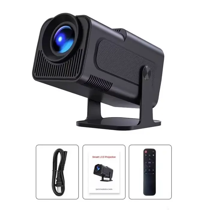 Projecteur portable à courte focale HY320mini, mini cinéma maison, projection murale