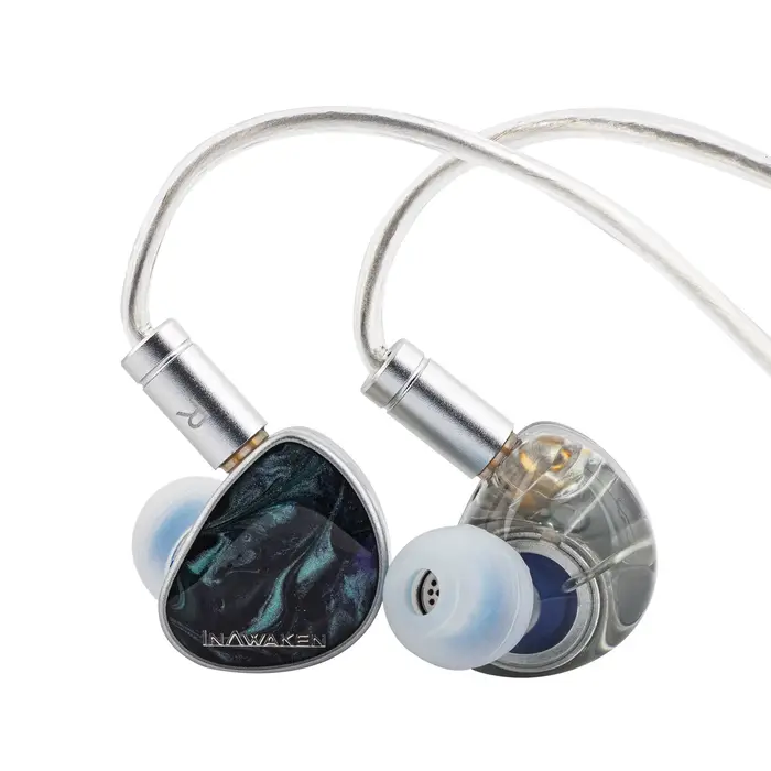INAWAKEN DAWN Ms IEM casque pilote dynamique à diaphragme violet-or avec câble blindé OFC pour music