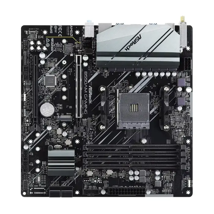 Carte mère ASRock B550AM GAMING prend en charge les processeurs 3600 5600G 5700X 5700x3D 5800X3D AMD B550 AM4 DDR4 HDMI M.2 mATX PCIe 4.0