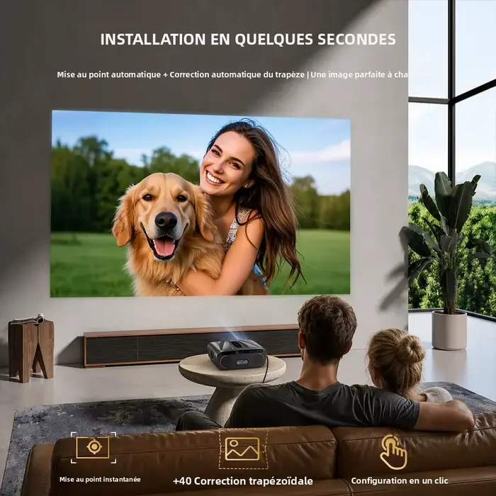 Projecteur intelligent 4K certifié Netflix