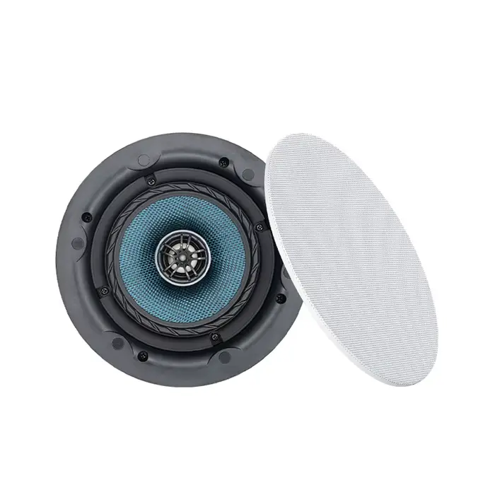 Haut-parleur de plafond de 5 pouces, 30W, 2 divisions de fréquence coaxiales, monté sur 8Ohm, haute 