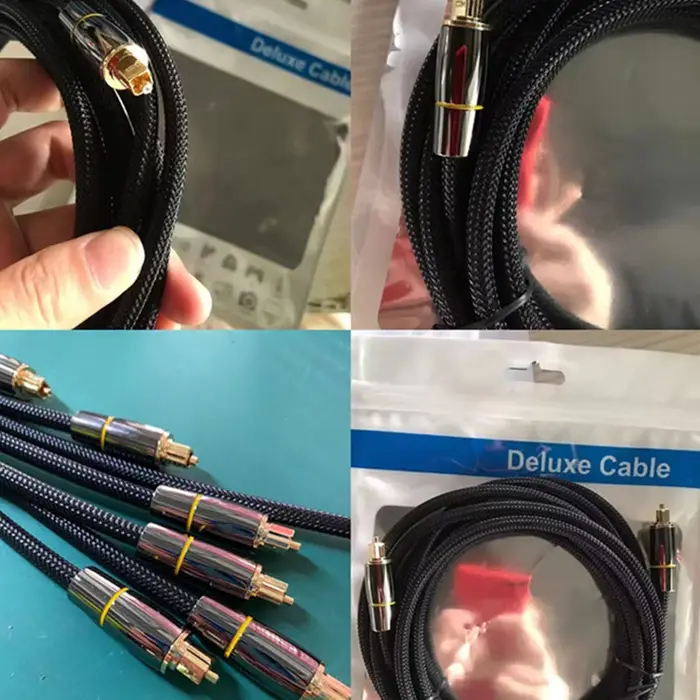 Câble audio optique numérique premium Toslink/SPDIF Coaxial - Dolby Digital/DTS 5.1 pour barre de son