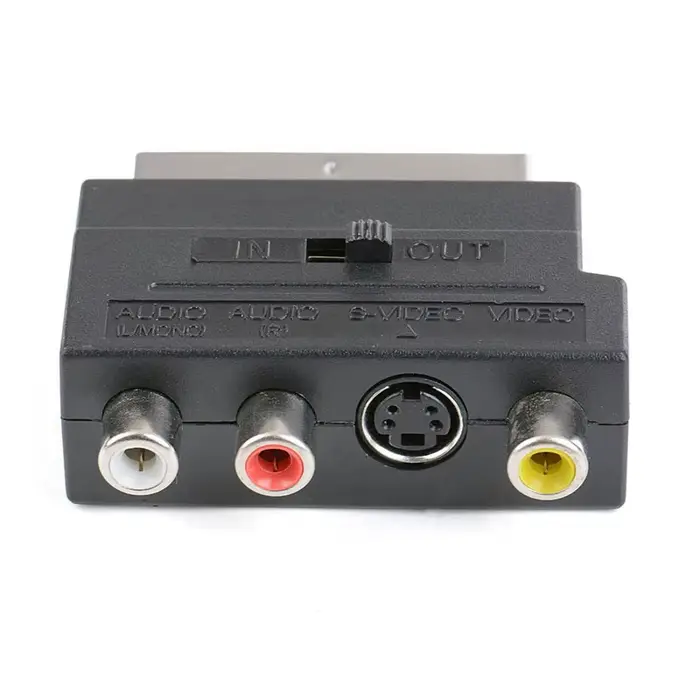 Adaptateur TV AV 21 broches RGB Scart vers 3RCA s-vidéo