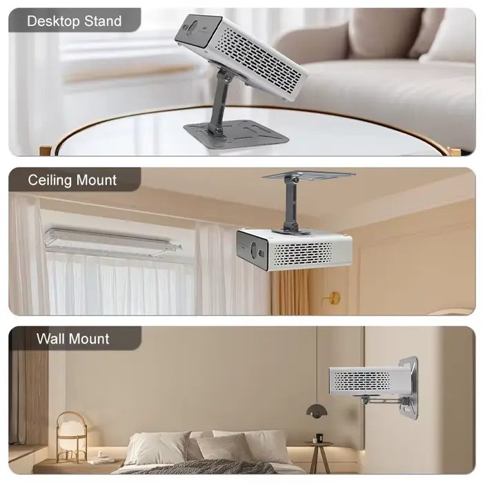 Jenovox support de projecteur multifonctionnel pour montage au plafond suspendu/support mural/support de bureau pour
