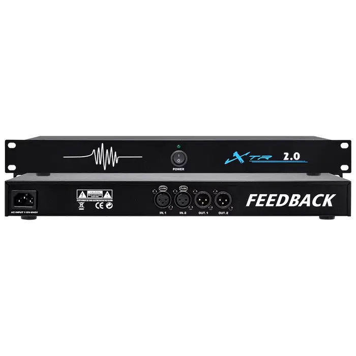 Processeur audio numérique XTR 6.0 4.0 2.0 avec suppresseur de rétroaction numérique et six vitesses