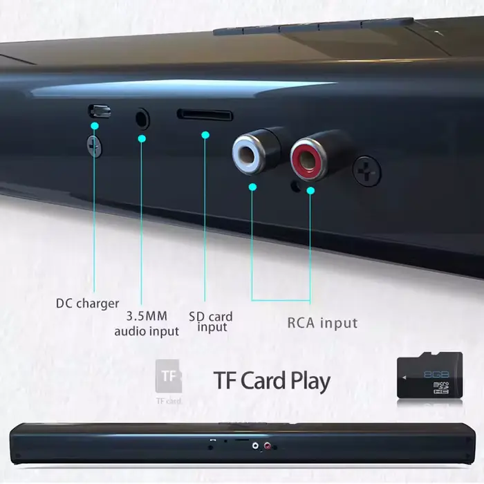 Barre De son pour TV caisson De basses haut-parleur Bluetooth
