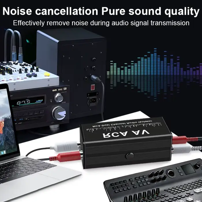 Isolateur de boucle d'audio RCA