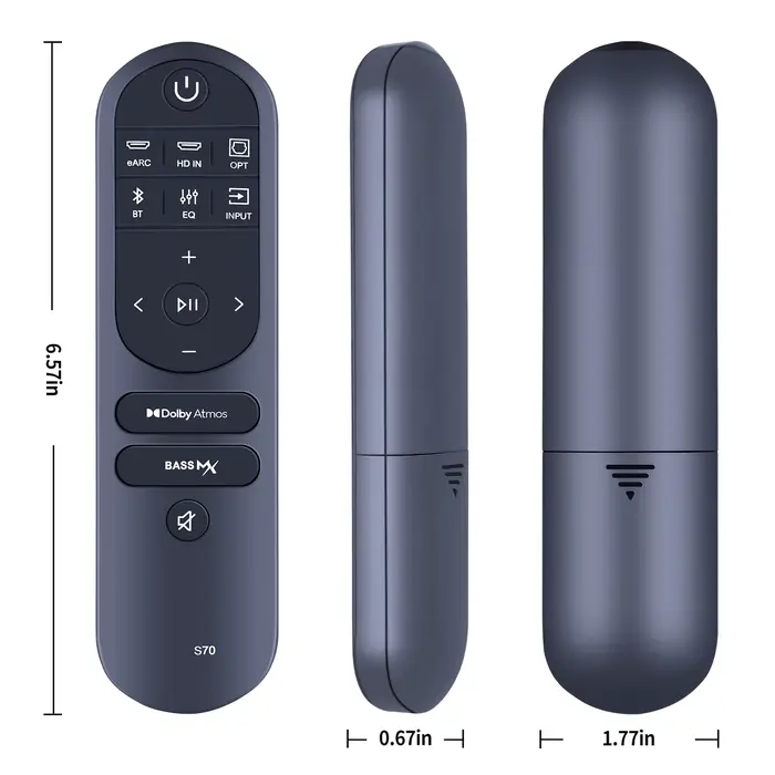 Télécommande de remplacement pour barre de son Ultimea Nova S70 3.1.2