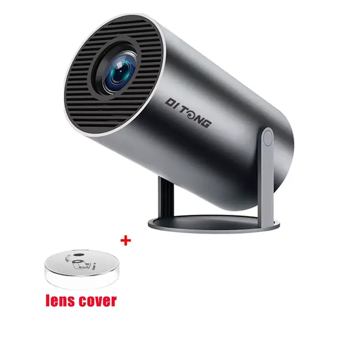 Projecteur portable DITONG HY300 Plus HD 4K, projecteur Android LED, vidéo, home cinéma, mini projec