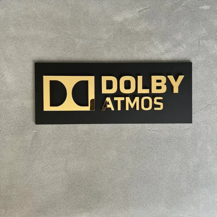 Plaque Murale Personnalisée HOME CINEMA 4K Ultra HD en Acrylique Premium pour Décoration de Salle de