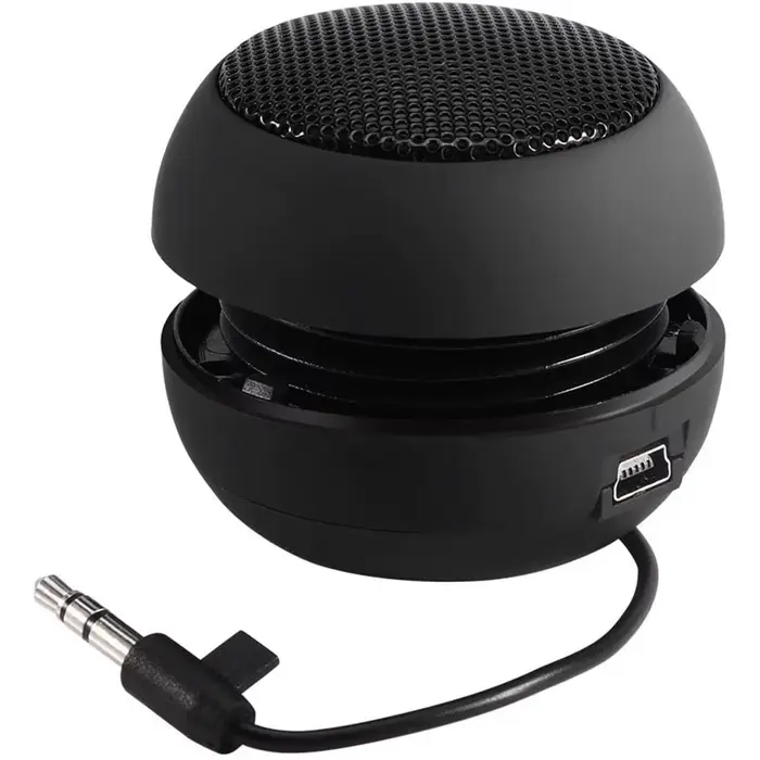 Mini haut-parleur de voyage Portable avec câble Audio de 3.5mm, basse tension, batterie intégrée, ha