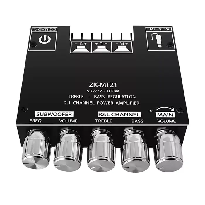 Carte amplificateur audio 2.1 canaux 50W x 2 + 100W amplificateur de puissance pour caisson de basse