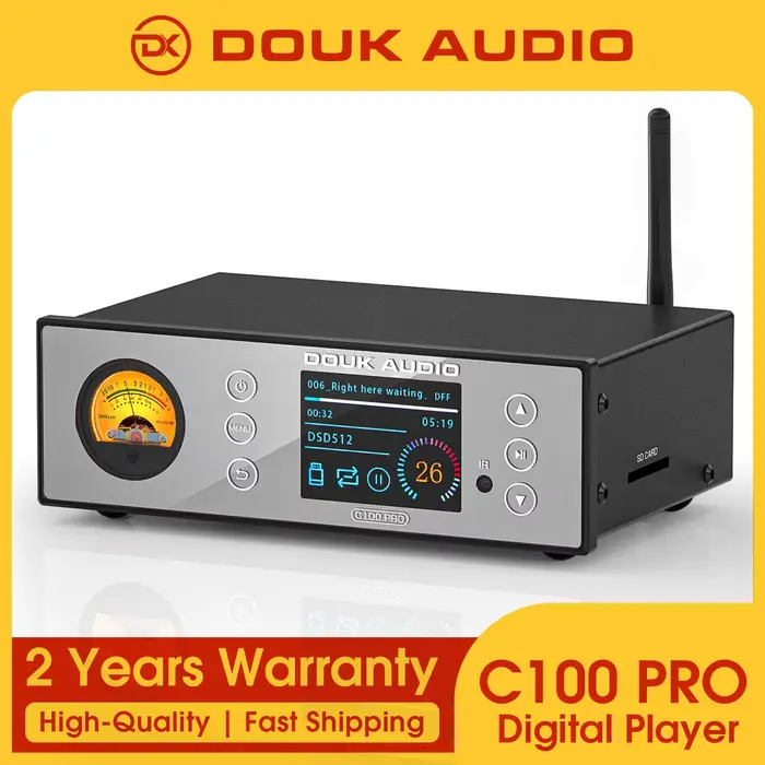 Douk Audio C100 PRO hi-res ESS9038 préampli numérique Bluetooth 5.0 récepteur S/PDIF COAC/OPT adapta