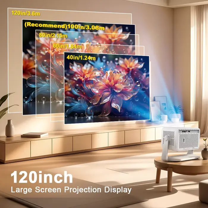 Projecteur PROGAGA PG370 MAX HD 1080P 4K Android