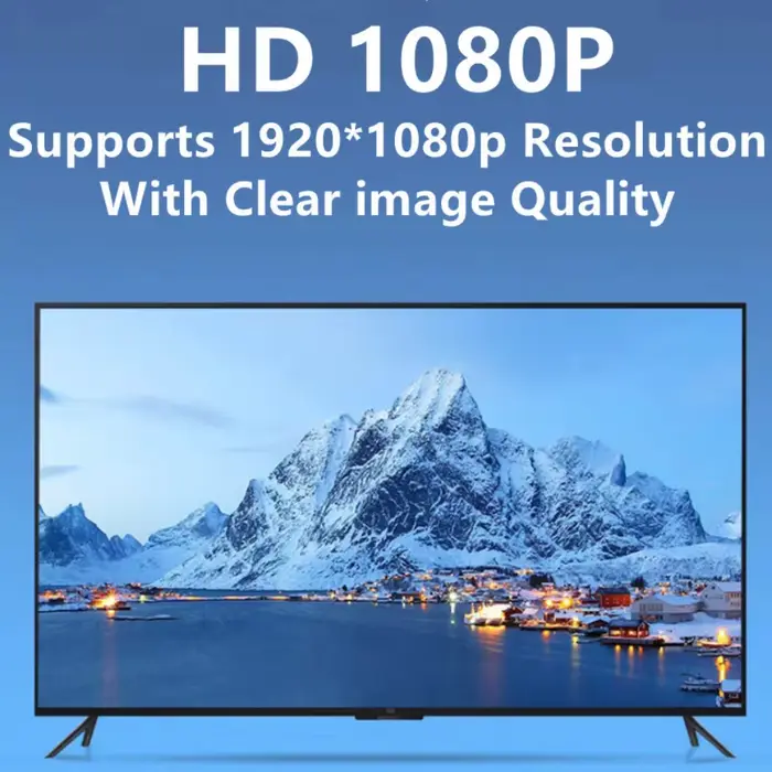 Câble adaptateur VGA vers HDMI HD 1080P avec sortie Audio 3.5mm + convertisseur VGA