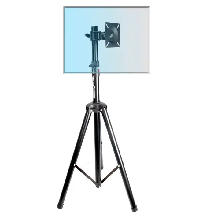 Support de trépied pour téléviseur DL-ST100 10'-27' sur pied, support de moniteur LCD réglable en ha