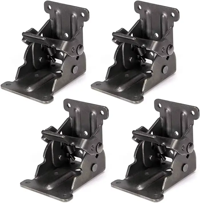 Support pliable, charnière de verrouillage pliante