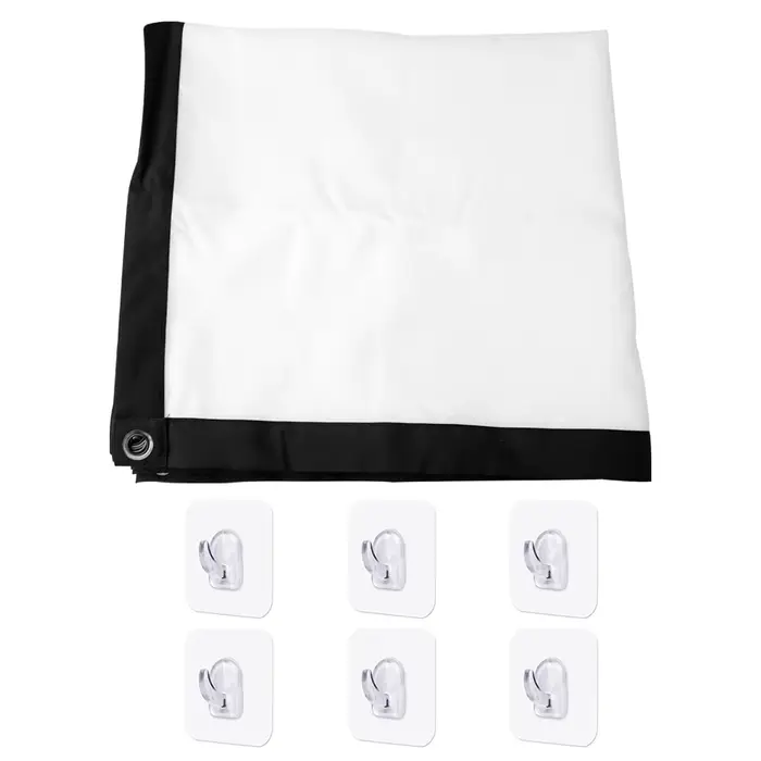 Écran de Projection pliable Simple 60 72 84 100 120 150 pouces 100 pouces rideau 16:9 extérieur Full