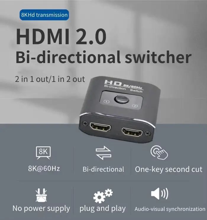 Commutateur HDMI 8K 60Hz